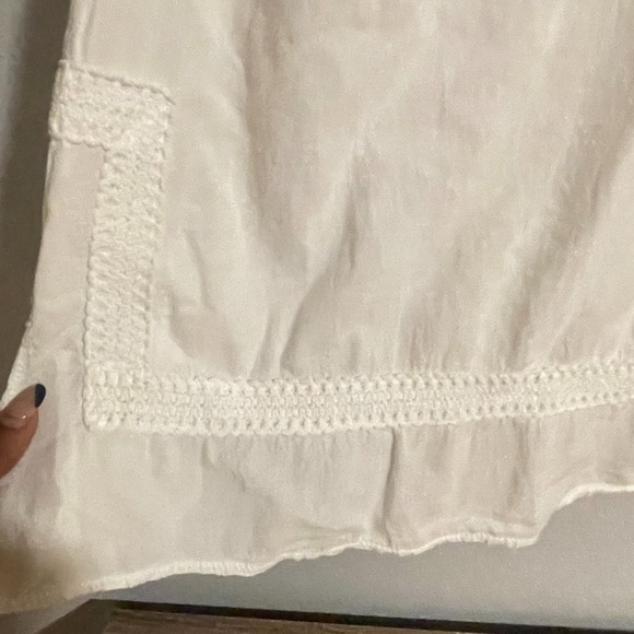 La Cotonniere Women's White Embroidered Long Sleeve Dress 3XL - Picture 5 of 13